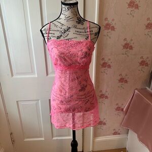 Victoria's Secret Pink Lace Chemise